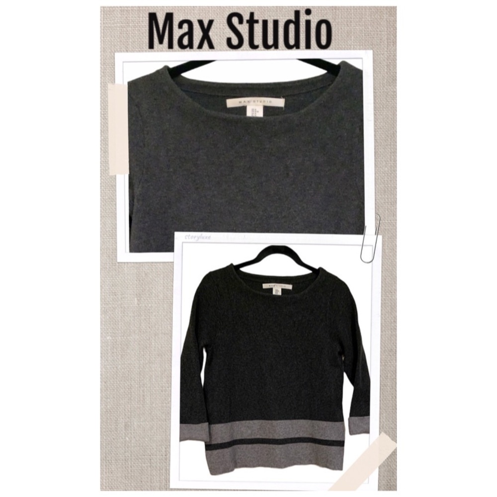 Max Studio Top Sweater Lightweight Soft & comfy pullover sweater Size M